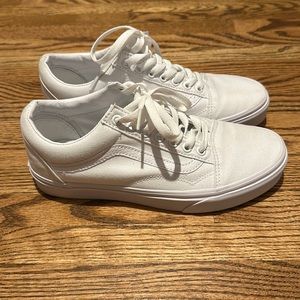 White Vans Old Sokol Canvas Shoes